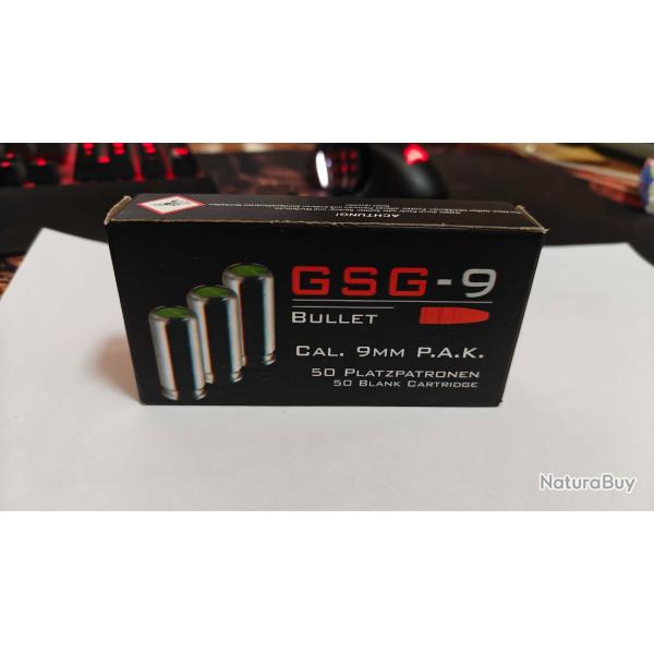 Cartouches a Blanc 9MM PAK GSG 9