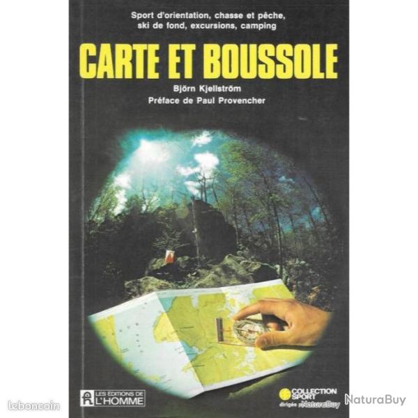 Carte et boussole, pour marche, course, orientation, chasse...