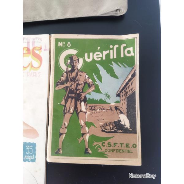 lot livrets et militaria indochine