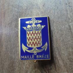 insigne &eacute;mail  marine nationale escorteur d'escadre maille breze /  courtois  paris