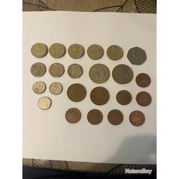 Lots monnaie Elizabeth 2