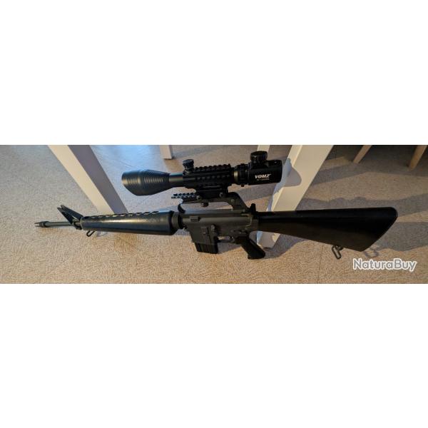 M16 a1 we gaz tr�s bon �tat, lunette et deux chargeurs