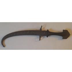 Poignard koumya Afrique nord avec foureau manche de bois et m&eacute;tal longueur 41 cm tr&egrave;s bonne etats