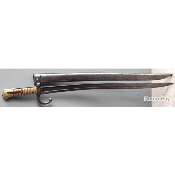 Sabre-Ba�onnette M 1866 pour fusil chassepot , manufacture imp�riale de st �tienne novembre 1869