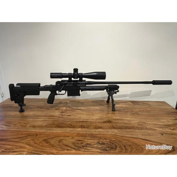 Haenel RS8 commando cal308 win  lunette Schmidt Pm2 silencieux bipieds et mallette p�lican .occasion