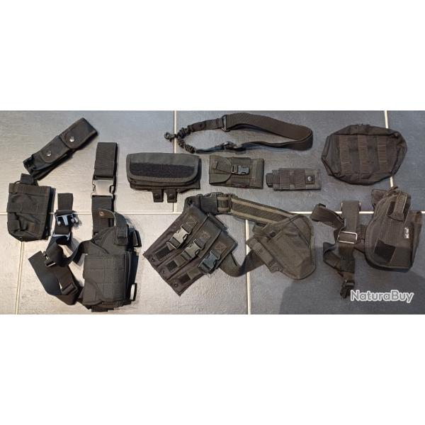 Lot Ceinture + poche camo black