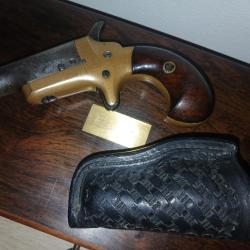 Derringer colt avec son RARISSIME holster basket fabrication colt