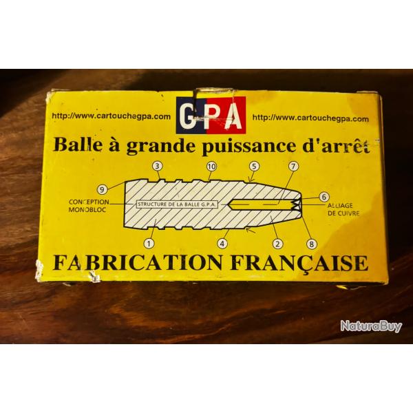 9 cartouches GPA 6,5x68 - 114 grains