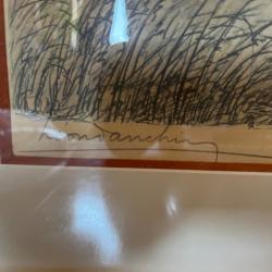 Tableau vol de perdrix L&eacute;on Danchin