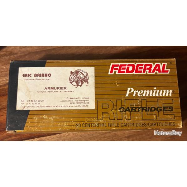 36 cartouches Federal 338 win mag - 210 grains (Nosler Partition)