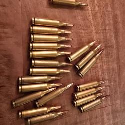 21 cartouches  cal 243 win norma 1/2 blind&eacute;e  100 grains