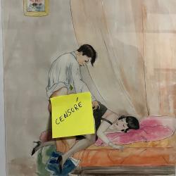 Aquarelle &eacute;rotique par Suzanne Meunier