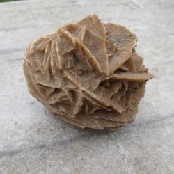 Rose des sables ancienne du Maroc, pi&egrave;ce min&eacute;rale d&eacute;corative (XX&eacute;)