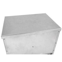 Mangeoire &agrave; tr&eacute;mie anti-nuisible t&ocirc;le galvanis&eacute;e 23 kg