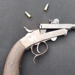 Pistolet tir sportif 22 court. Ann&eacute;e 1884