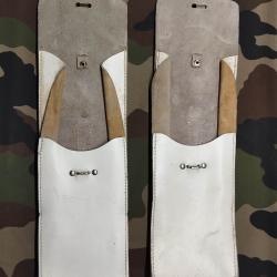Paire porte chargeur MAT 49 blanc