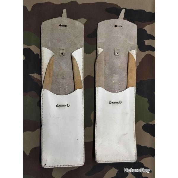 Paire porte chargeur MAT 49 blanc