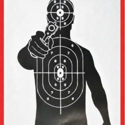 20 Cibles de Tir 45x32cm - Silhouette Haute Pr&eacute;cision (livraison gratuite)