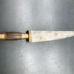 ANCIEN COUTEAU BOXER CHINOIS H&Ouml; / PIRATE NOIR , BELLE TAILLE DE 41 CM, MODELE GUERRIER, ASIE