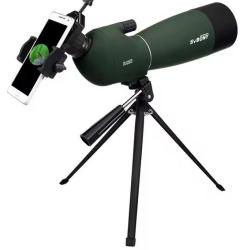 Svbony SV28 Longue Vue T&eacute;lescope Monoculaire +Tr&eacute;pied Adaptateur mobile 25-75X70