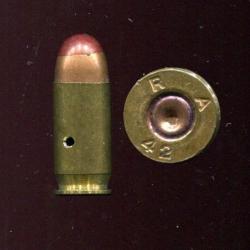 .45 ACP Tra&ccedil;ante USA Guerre 39-45 - Colt 1911 et Thomson - RARE - Marquage : R A 42 - pointe rouge