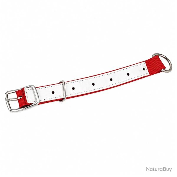 Collier moutons et ch�vres nylon rouge
