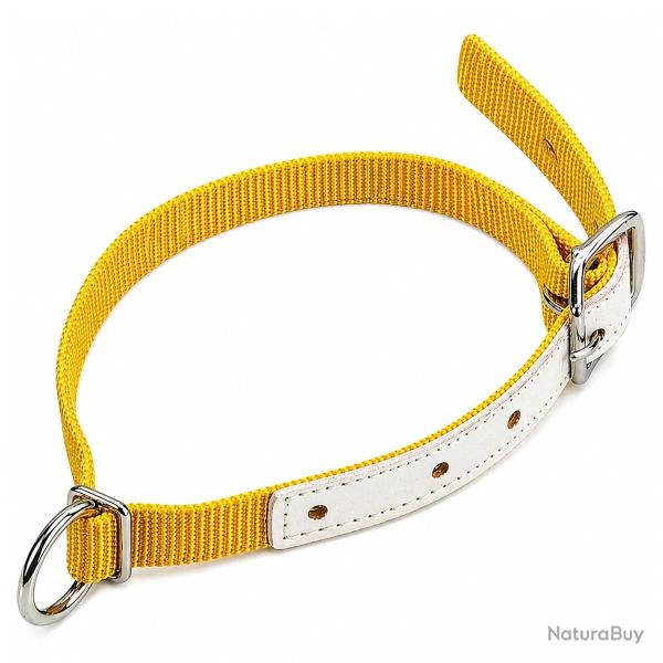 Collier moutons et ch�vres nylon jaune