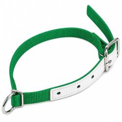 Collier moutons et ch&egrave;vres nylon vert
