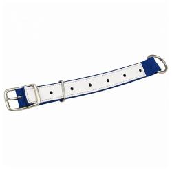 Collier moutons et ch&egrave;vres nylon bleu
