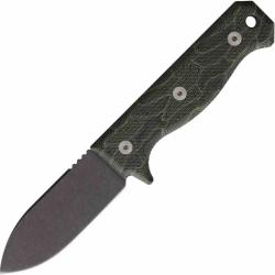 Couteau Maratac Ergo R4A Pro Lame Acier D2 Stone Wash Manche G10 OD Green Etui Kydex MAR122
