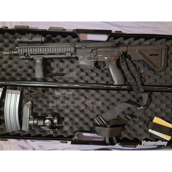 Airsoft H&K 416 A5 Gen 3 GBBR et accessoires