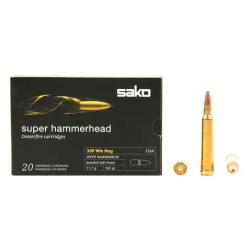 Munitions SAKO Super Hammerhead 180gr Cal.300 Win Mag x10