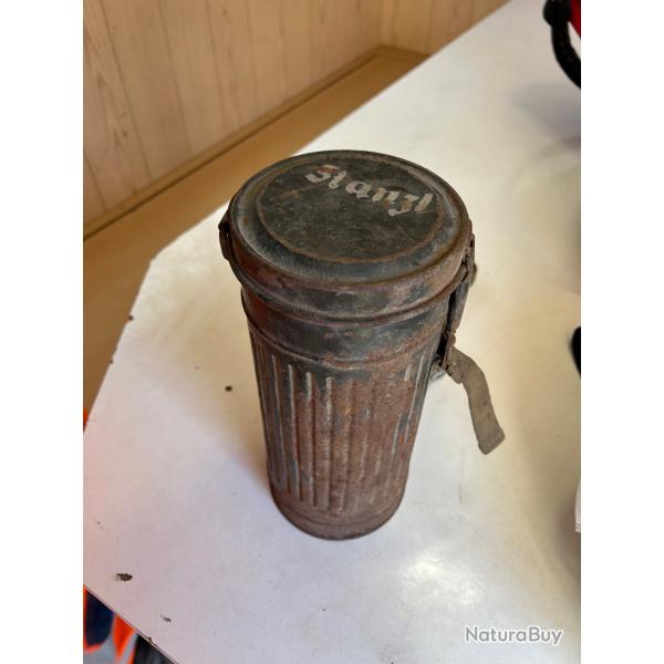 Masque a gaz allemand WW2 GM30 complet et nominatif  1940