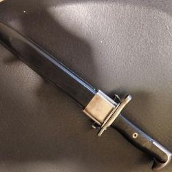 Ba&iuml;onnette am&eacute;ricaine mod&egrave;le M1 marquage &agrave; FH US garand 1942 tout noir tr&egrave;s belle