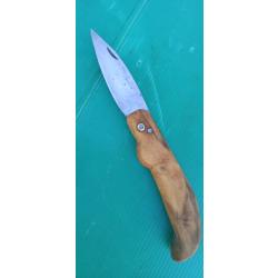 ANCIEN COUTEAU PLIANT  :  GIMEL   MANCHE OLIVIER    .  LA MARQUE AU VIOLON .