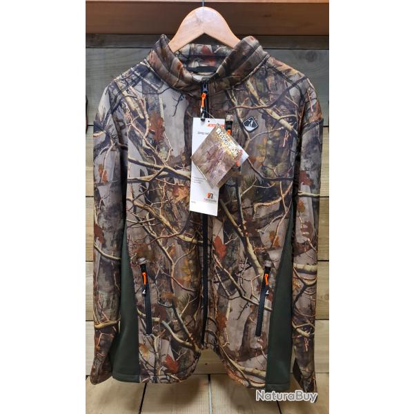 Sweat Shirt zipp� PERCUSSION Ghost camo Forest T.2XL