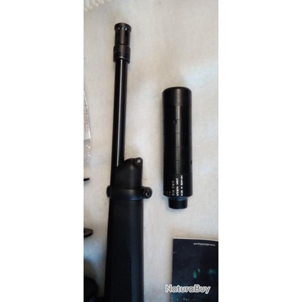 Carabine Ruger 22LR Tactical avec lunette, frein de bouche et silencieux NIELSEN tir� 300 coups