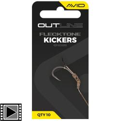 Adaptateur Avid Carp Outline Flecktone Kickers (par 10) XL