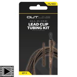 Kit Montage Avid Carp Outline Lead Clip Tubing (par 3)