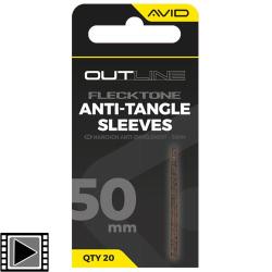 Anti Tangle Avid Carp Outline Flecktone Sleeve (par 20) 50mm