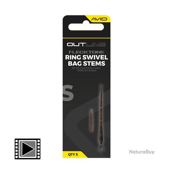 Syst�me pour Sac PVA Avid Carp Outline Flecktone Bag Stem RS (par 5) Long