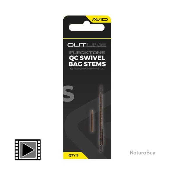 Syst�me pour Sac PVA Avid Carp Outline Flecktone Bag Stem QC (par 5) Court