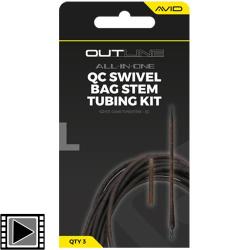 Kit Montage Avid Carp Outline Bag Stem Tungsten Tubing QC (par 3)