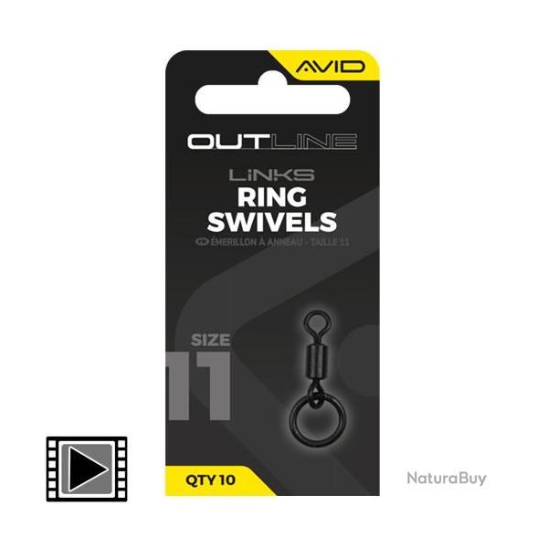Em�rillon � Anneaux Avid Carp Outline Ring T.11 (par 10)