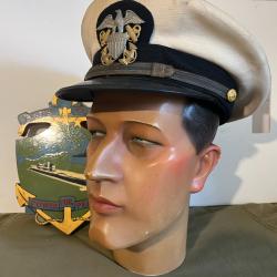Casquette d'officier de l'US NAVY post-WW2 1950