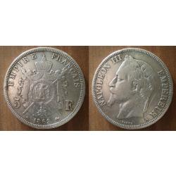 France 5 Francs 1869 A Atelier Paris Piece Argent Ecu Piece Frcs Frs Frc