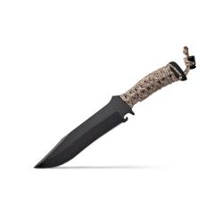 TX BOWIE PARACORDE DESERT CMO LAME EPOXY NOIRE - WILDSTEER NEUF U UNIQUE