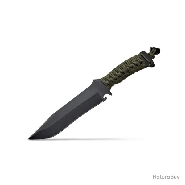 TX BOWIE PARACORDE KAKI LAME EPOXY NOIR - WILDSTEER NEUF U KAKI