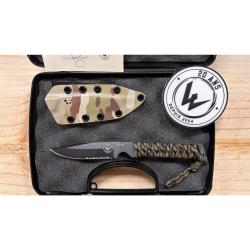 W-TECH 4 &Eacute;DITION 20 ANS N&deg;29/40 PARACORDE LAME NOIRE S&Eacute;RRATION - WILDSTEER NEUF U URBAN