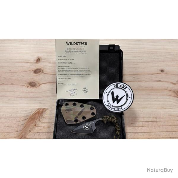 KRILL �DITION 20 ANS N�22/40 PARACORDE URBAN LAME NOIRE PLEINE - WILDSTEER